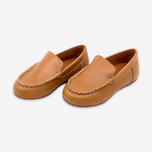 Boys' Classic Caramel Leather Loafer