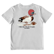 Boys' First And Ten Performance Short-Sleeve Tee Short Sleeve T-Shirt Cardin McCoy Gray Mist XXS (2/3) No Pocket