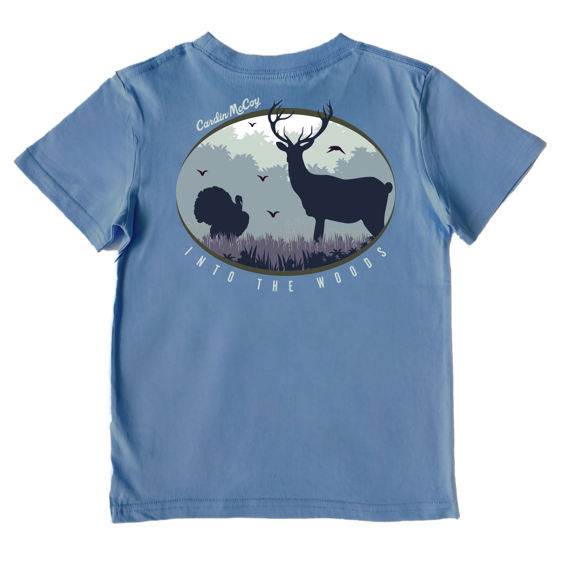 Boys' Into the Woods Performance Short-Sleeve Tee Short Sleeve T-Shirt Cardin McCoy Captain Blue XXS (2/3) No Pocket