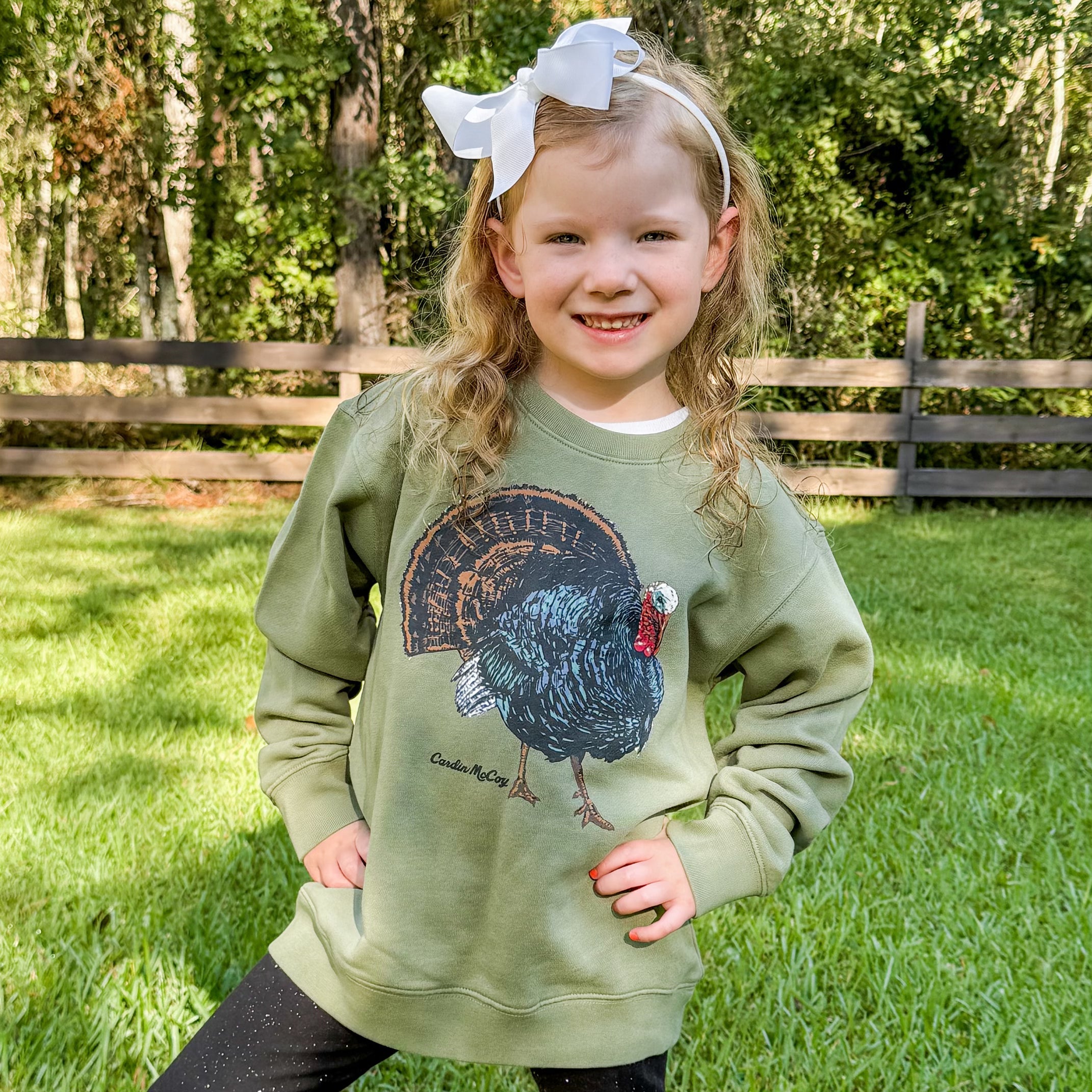 Boys' Wild Turkey Front Crewneck Sweatshirt Sweatshirt Cardin McCoy