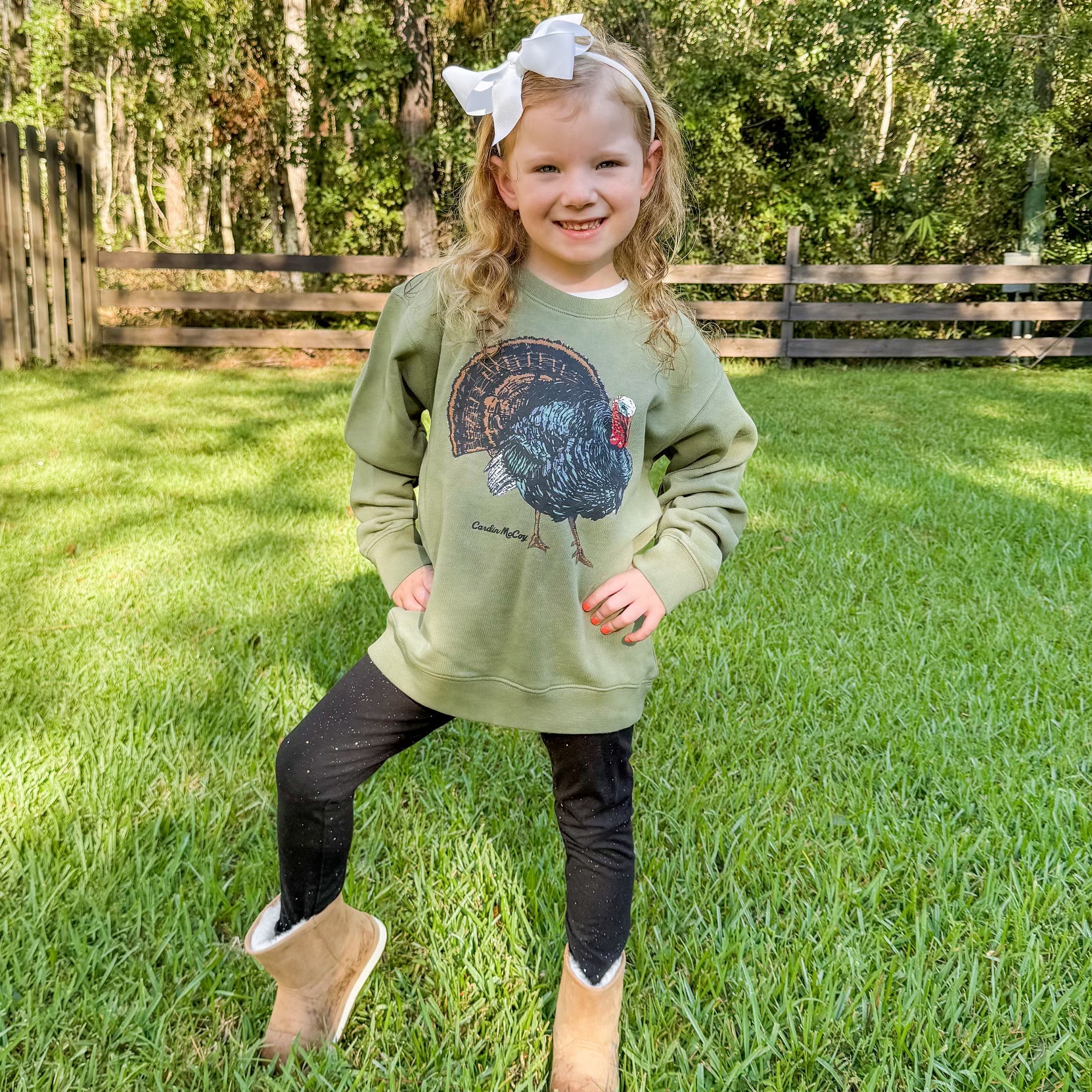 Boys' Wild Turkey Front Crewneck Sweatshirt Sweatshirt Cardin McCoy
