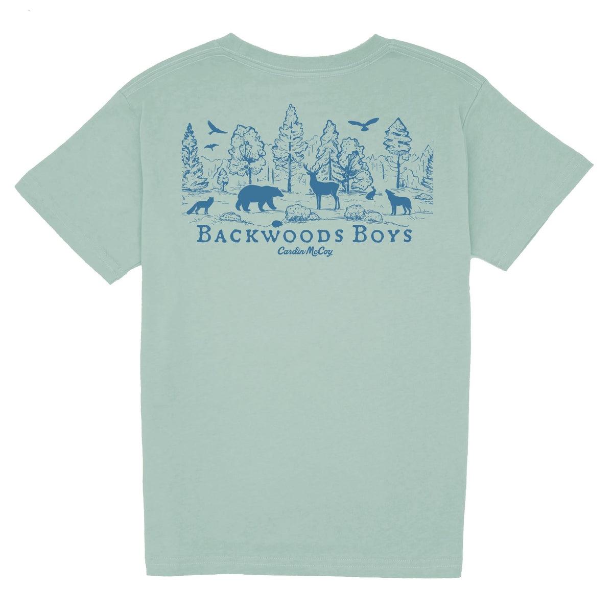 Kids' Backwoods Boys Short Sleeve Tee Short Sleeve T-Shirt Cardin McCoy Sage XXS (2/3) Pocket