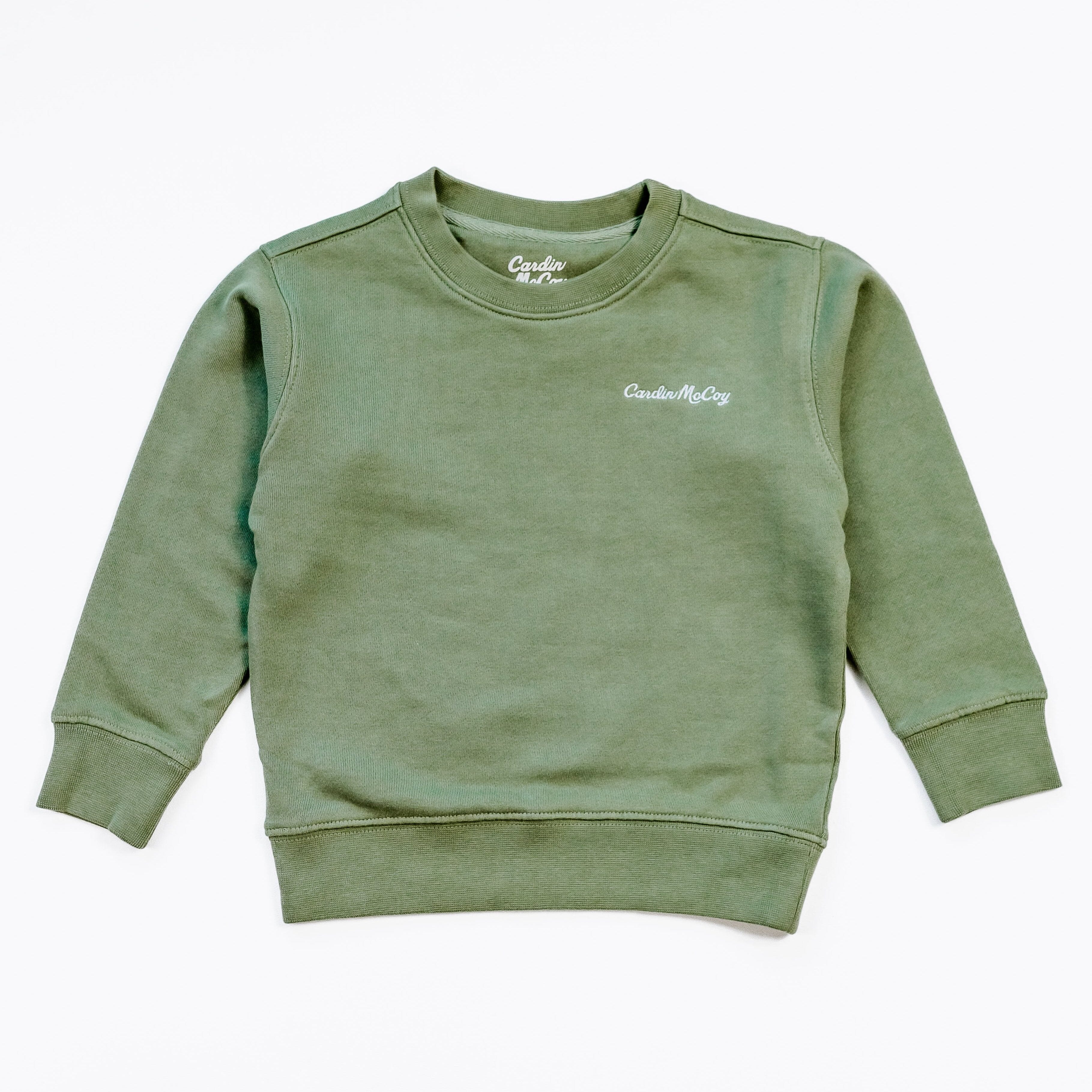 Kids' Cardin McCoy Embroidered Crewneck Sweatshirt Seagrass Sweatshirt Cardin McCoy Seagrass XXS (2/3)