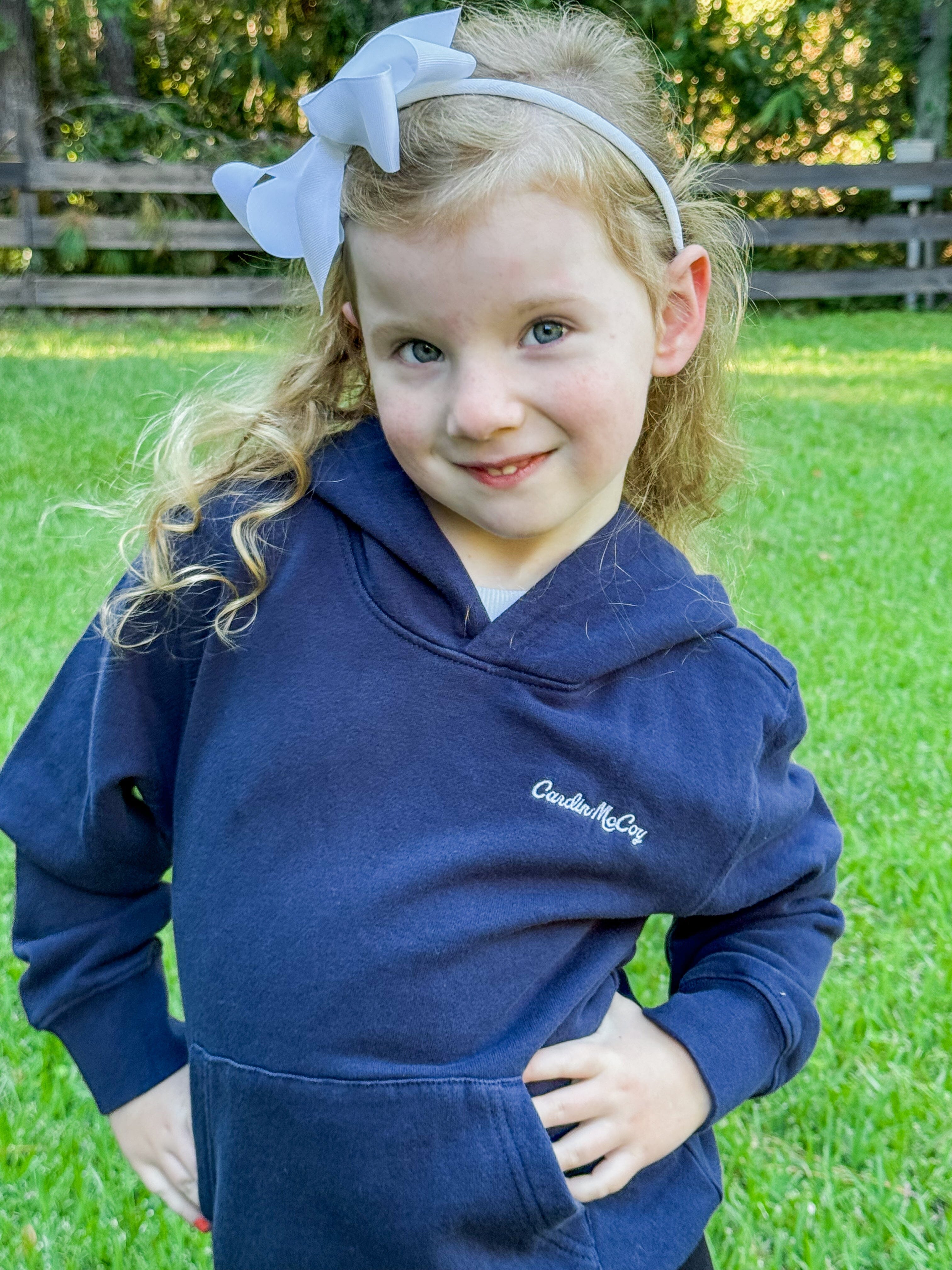 Kids' Cardin McCoy Embroidered Pullover Hoodie Navy Sweatshirt Cardin McCoy
