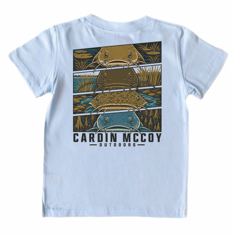 Kids' Catfish Grid Short-Sleeve Tee