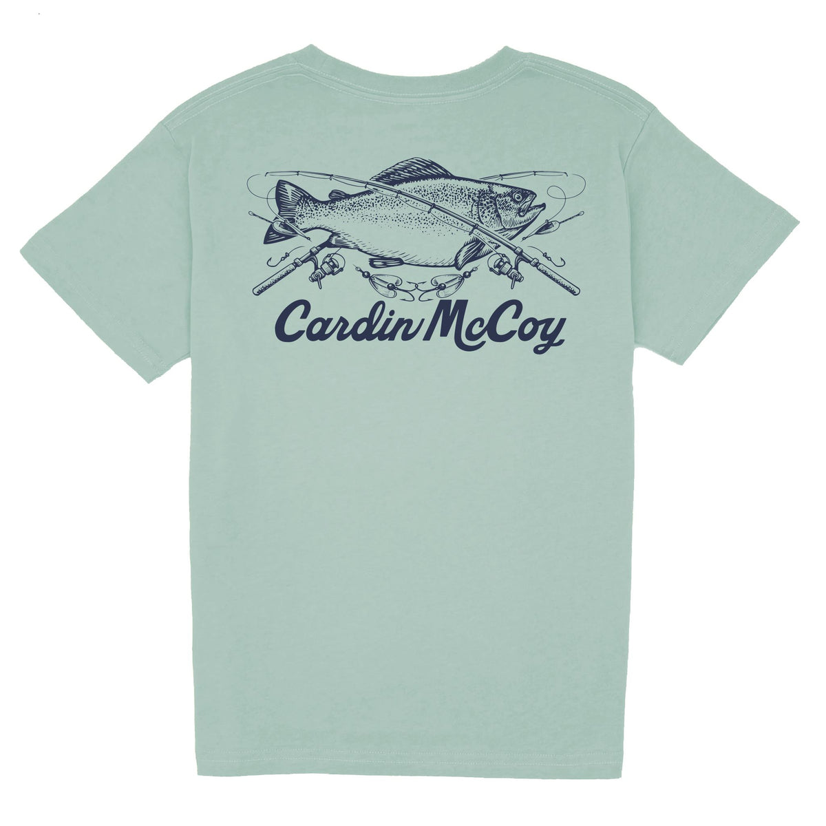 Kids' CM Fish Short Sleeve Tee Short Sleeve T-Shirt Cardin McCoy Sage XXS (2/3) Pocket