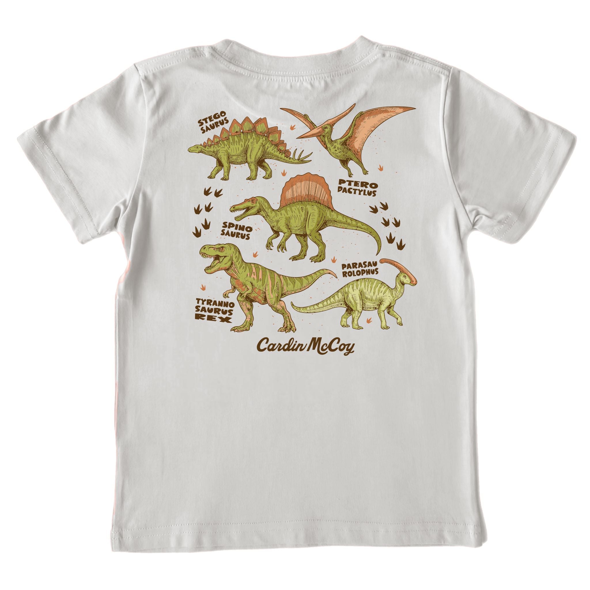 Kids' Dino Types Short-Sleeve Tee Short Sleeve T-Shirt Cardin McCoy Ice Gray XXS (2/3) Pocket