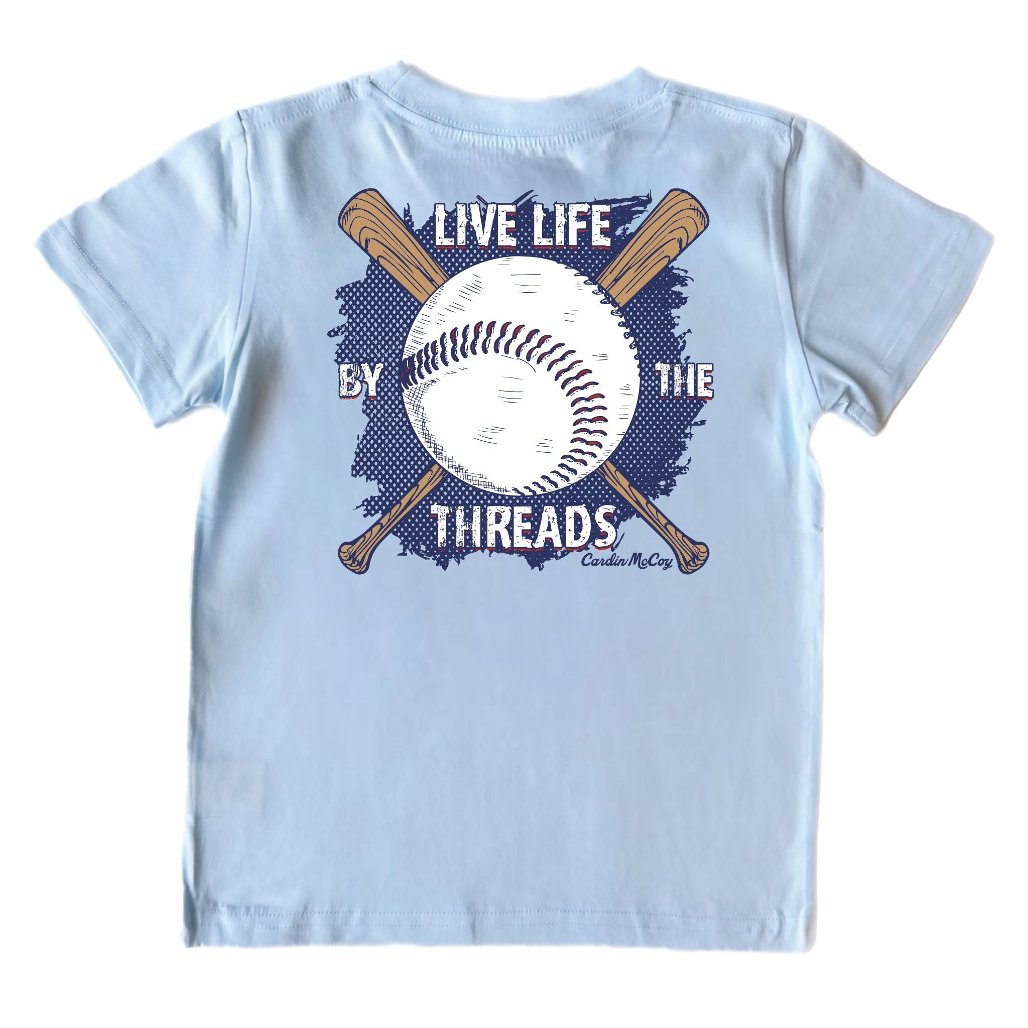 Kids' Live Life By The Threads Short-Sleeve Tee Short Sleeve T-Shirt Cardin McCoy Cool Blue XXS (2/3) Pocket