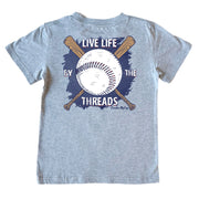 Kids' Live Life By The Threads Short-Sleeve Tee Short Sleeve T-Shirt Cardin McCoy Heather Gray XXS (2/3) Pocket