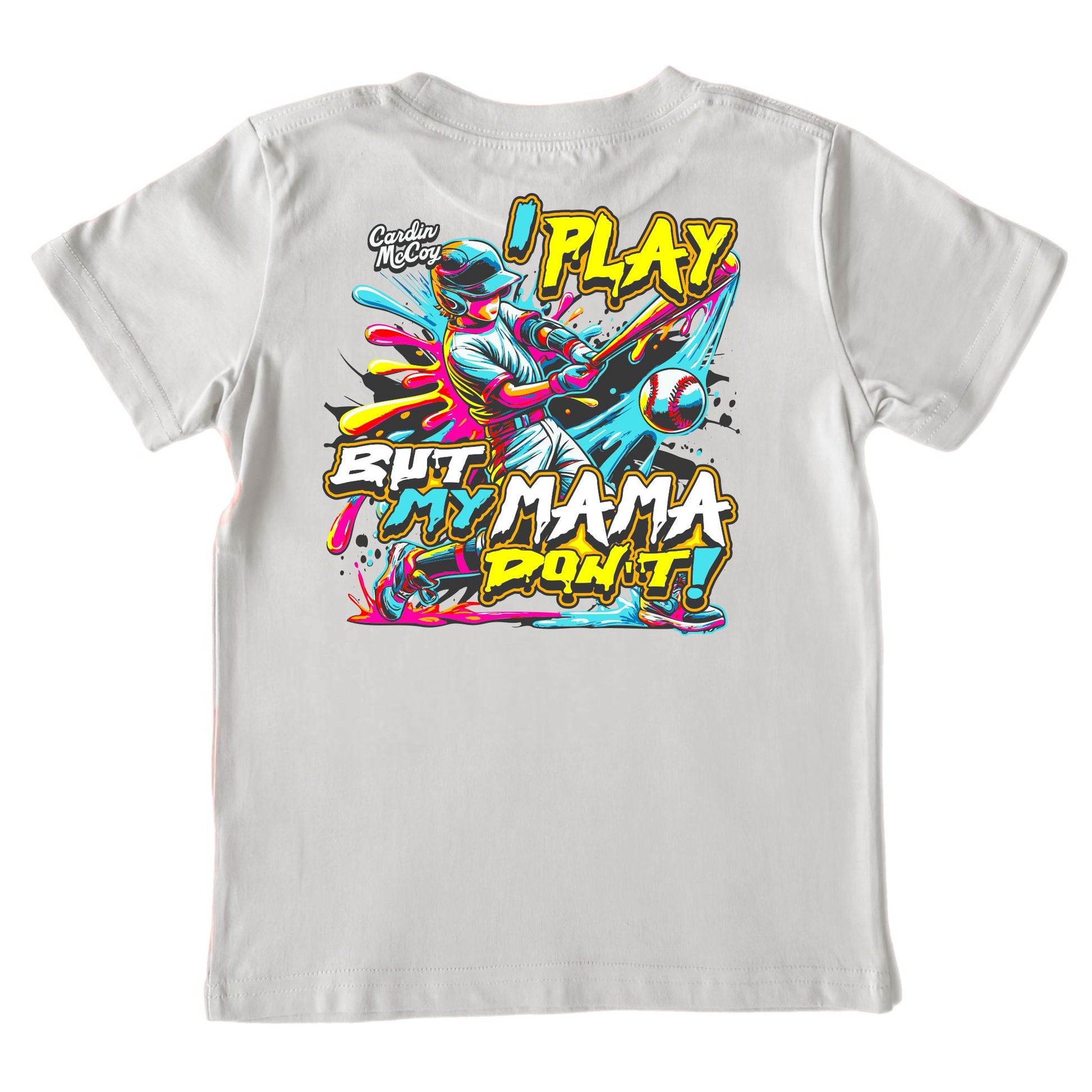 Kids' My Mama Don't Short-Sleeve Tee Short Sleeve T-Shirt Cardin McCoy Ice Gray XXS (2/3) Pocket