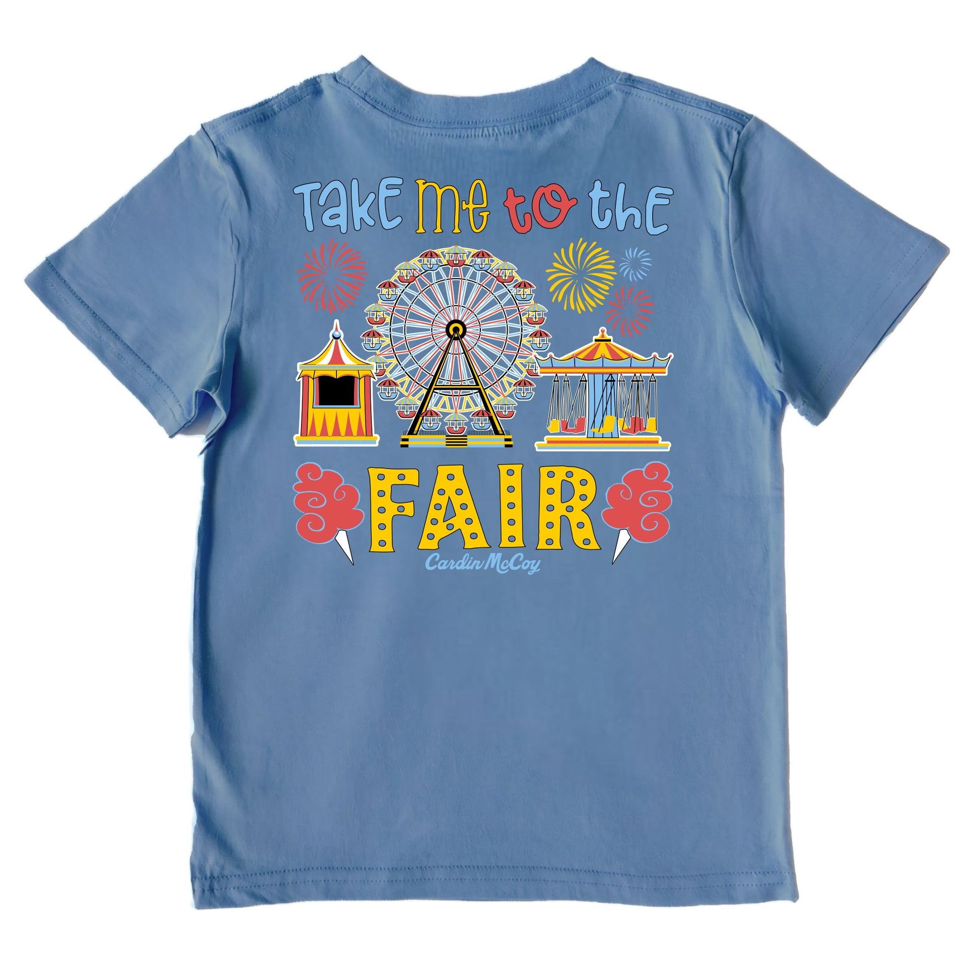 Kids' Take Me To The Fair Short-Sleeve Tee Short Sleeve T-Shirt Cardin McCoy Blue XXS (2/3) No Pocket