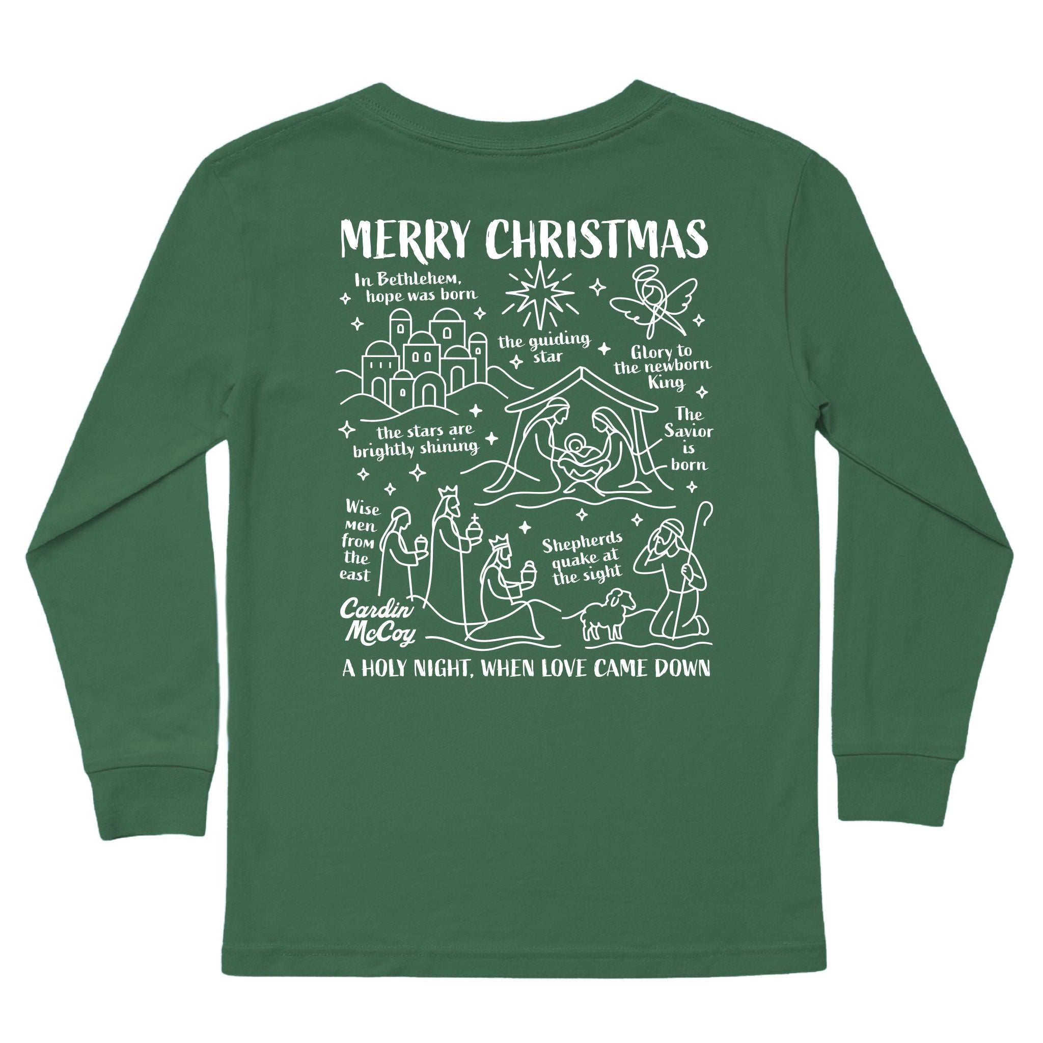 Kids' When Love Came Down Long-Sleeve Tee Long Sleeve T-Shirt Cardin McCoy Dark Olive XXS (2/3) Pocket