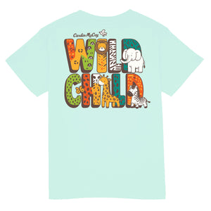 Kids' Wild Child Short Sleeve Tee Short Sleeve T-Shirt Cardin McCoy Blue Mint XXS (2/3) No Pocket