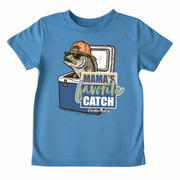 Kids' Mama's Favorite Catch Front Design Short-Sleeve Tee