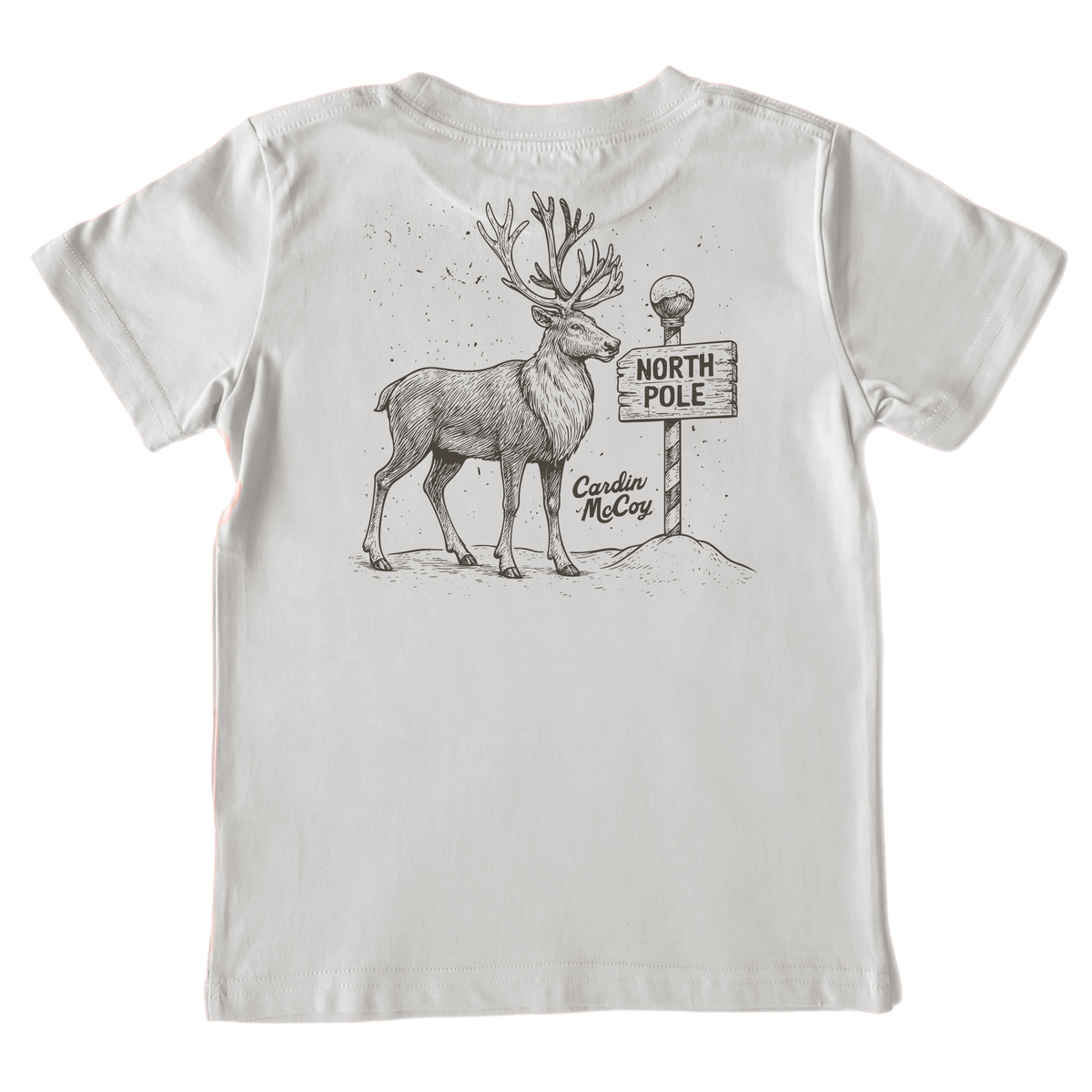 Kids' North Pole Sketch Short-Sleeve Tee