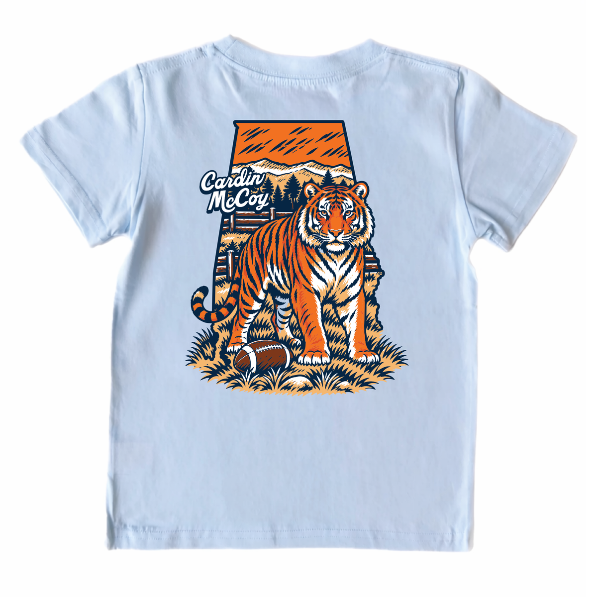 Kids' Tiger Football Short-Sleeve Tee