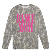 Adult Dance Mom Mossy Oak Bottomland Washed Out Long-Sleeve Tee Long Sleeve T-Shirt Mossy Oak Original Bottomland Adult Small Pocket