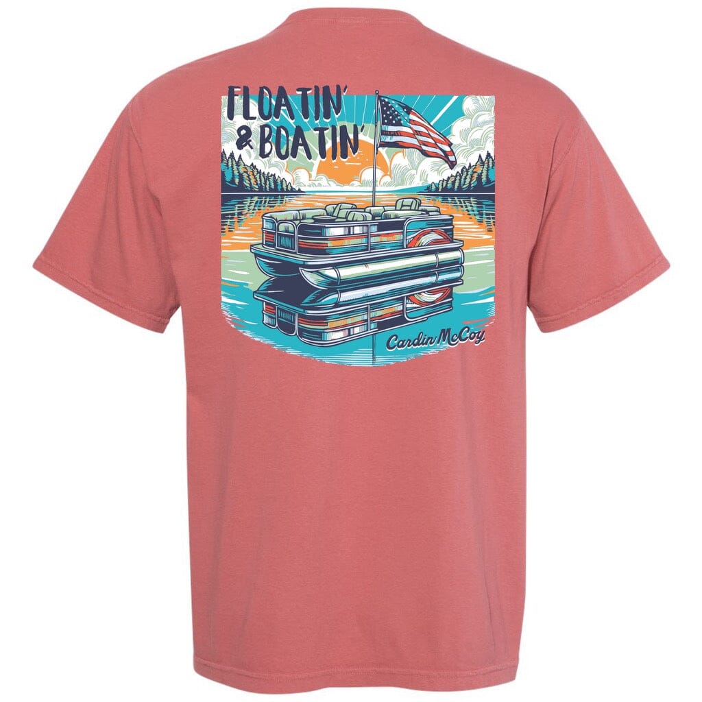Adult Floatin' & Boatin' Short Sleeve Pocket Tee Short Sleeve T-Shirt Comfort Colors Cumin S Pocket