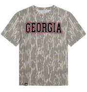 Adult Georgia Mossy Oak Bottomland Washed Out Short-Sleeve Tee Short Sleeve T-Shirt Mossy Oak Original Bottomland Adult Small Pocket