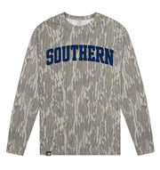 Adult Southern Mossy Oak Bottomland Washed Out Long-Sleeve Tee Long Sleeve T-Shirt Mossy Oak Original Bottomland Adult Small Pocket