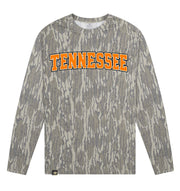 Adult Tennessee Mossy Oak Bottomland Washed Out Long-Sleeve Tee Long Sleeve T-Shirt Mossy Oak Original Bottomland Adult Small Pocket