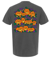 Adults' 90's Pumpkin Short-Sleeve Tee Short Sleeve T-Shirt Comfort Colors Pepper Adult Small Pocket