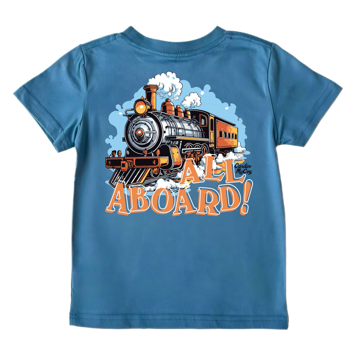 Boys' All Aboard Short-Sleeve Tee Short Sleeve T-Shirt Cardin McCoy Blue XXS (2/3) Pocket