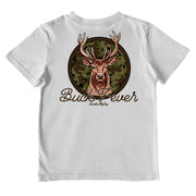 Boys' Buck Fever Performance Short-Sleeve Tee Short Sleeve T-Shirt Cardin McCoy Gray Mist XXS (2/3) Pocket
