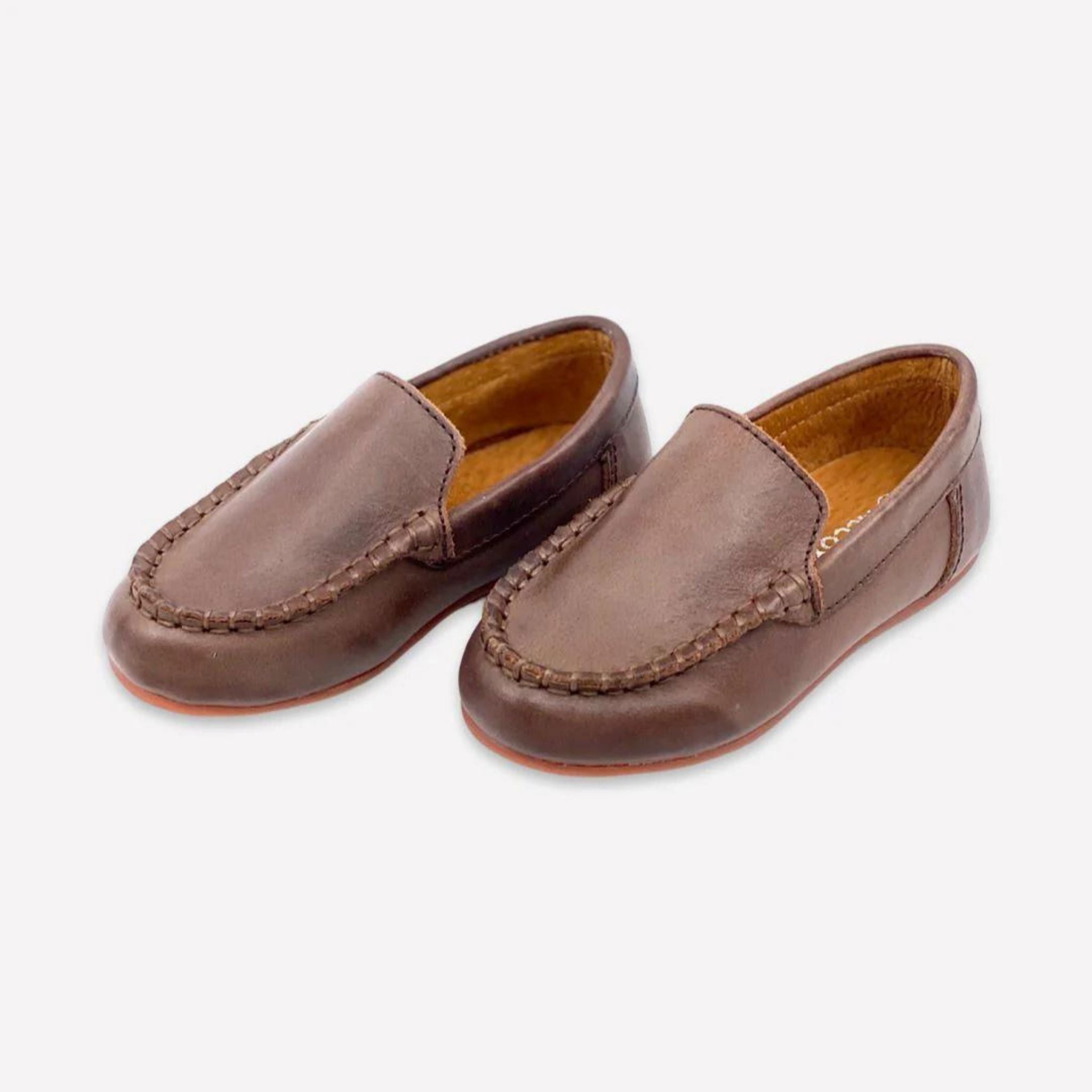 Boys' Classic Chocolate Leather Loafer Footwear Cardin McCoy Chocolate 6 