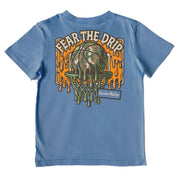 Boys' Fear the Drip Basketball Performance Short-Sleeve Tee Short Sleeve T-Shirt Cardin McCoy Captain Blue XXS (2/3) No Pocket
