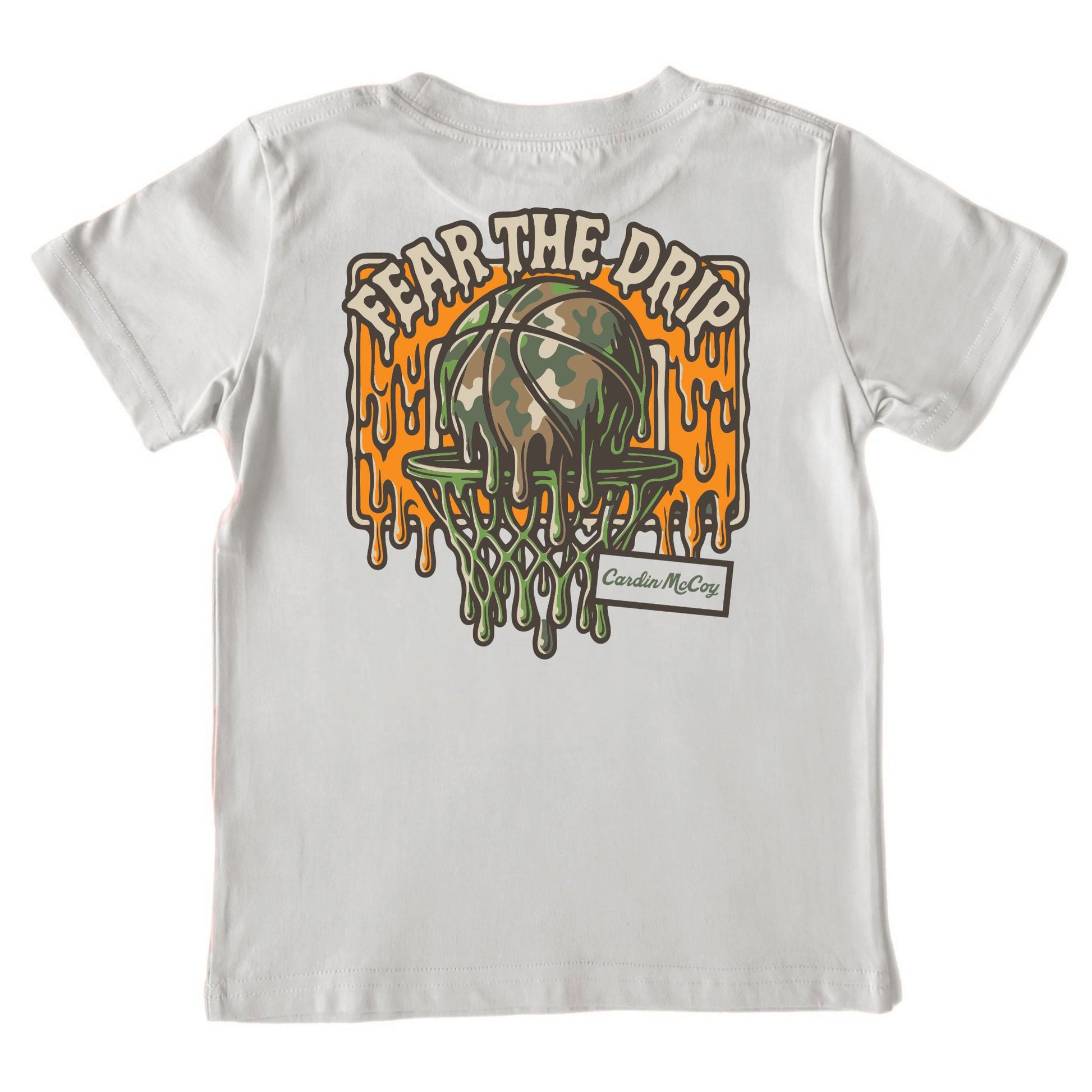 Boys' Fear the Drip Basketball Short-Sleeve Tee Short Sleeve T-Shirt Cardin McCoy 