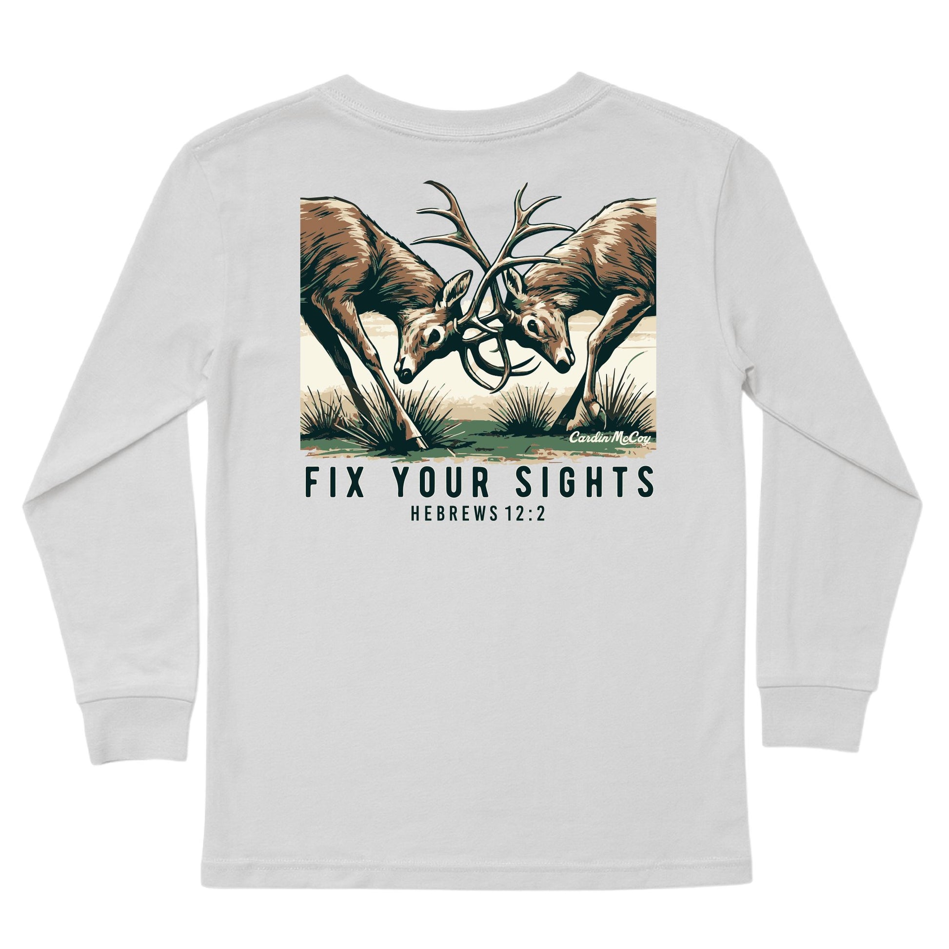 Boys' Fix Your Sights Long-Sleeve Tee Long Sleeve T-Shirt Cardin McCoy Ice Gray XXS (2/3) Pocket