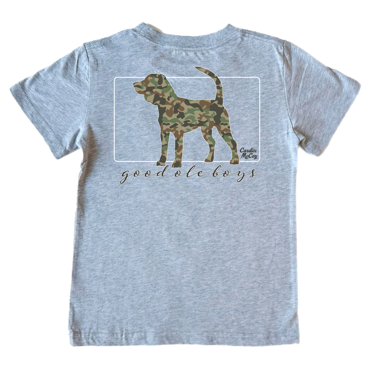 Boys' Good Ole Boys Dog Short-Sleeve Tee Short Sleeve T-Shirt Cardin McCoy Heather Gray XXS (2/3) Pocket