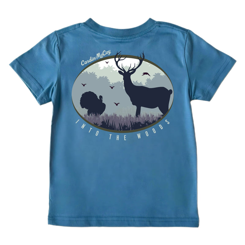 Boys' Into the Woods Short-Sleeve Tee Short Sleeve T-Shirt Cardin McCoy Blue XXS (2/3) No Pocket