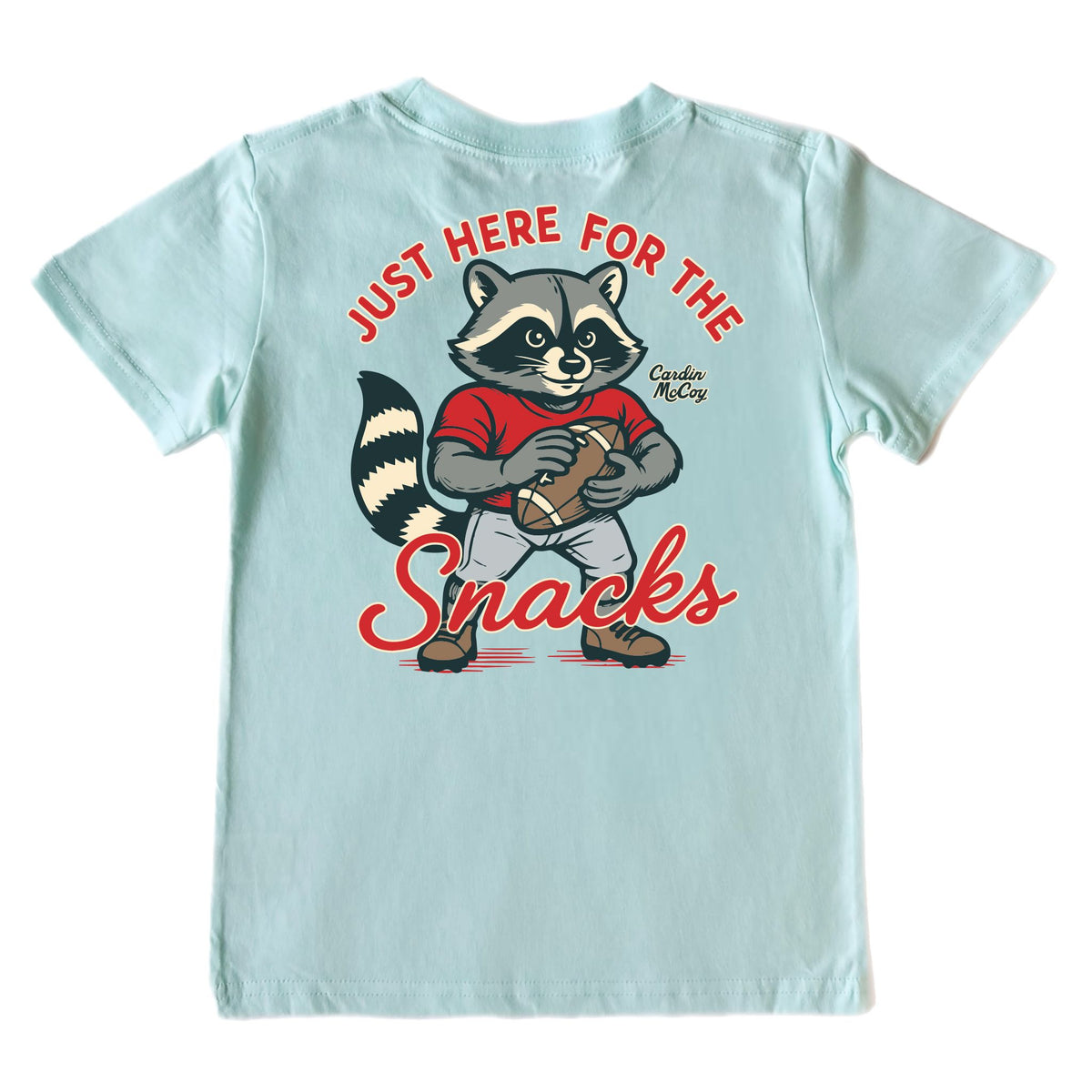 Boys' Just Here For The Snacks Short-Sleeve Tee Short Sleeve T-Shirt Cardin McCoy Blue Mint XXS (2/3) Pocket