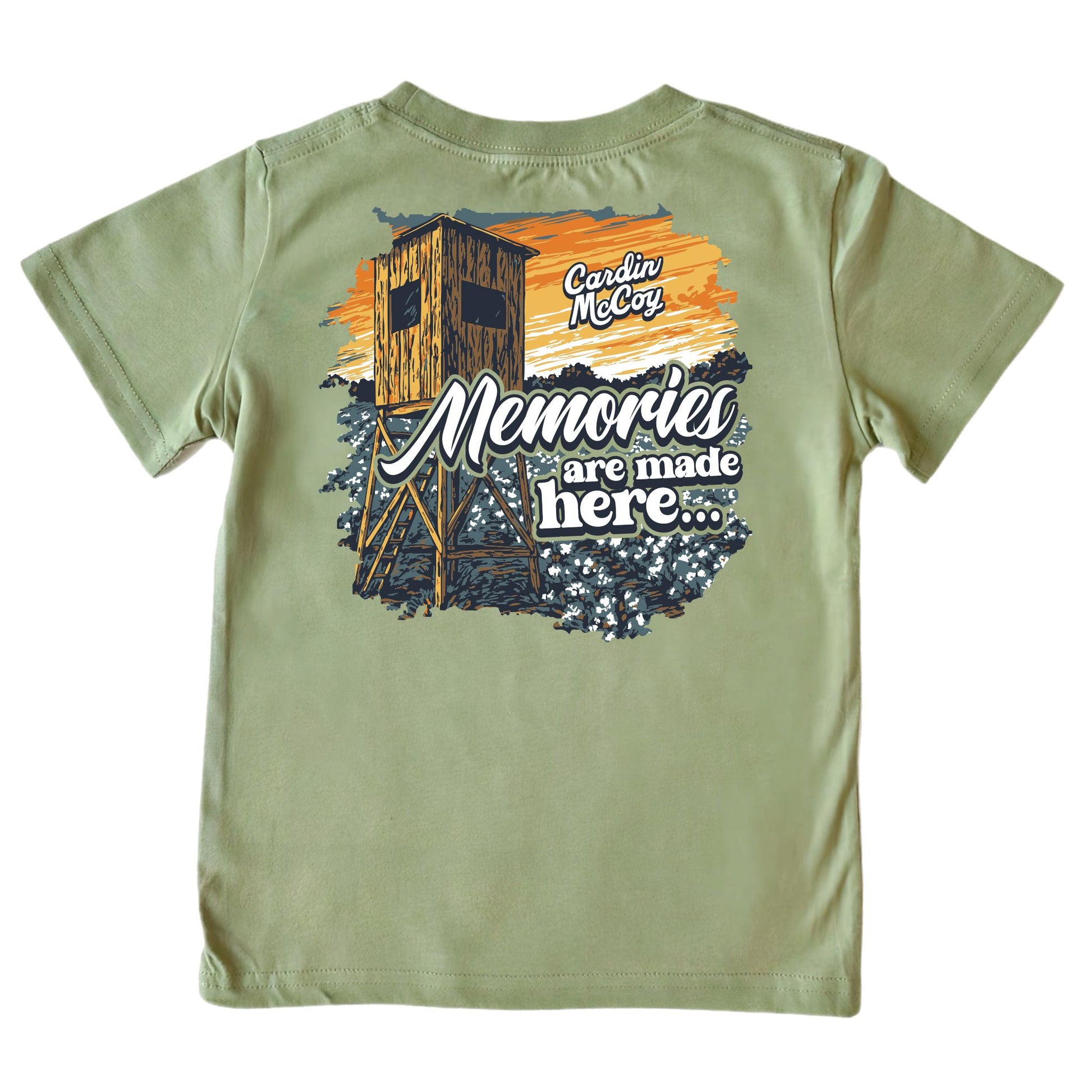 Boys' Memories Short-Sleeve Tee Short Sleeve T-Shirt Cardin McCoy Light Olive XXS (2/3) Pocket