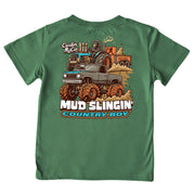 Boys' Mud Slinging Short-Sleeve Tee Short Sleeve T-Shirt Cardin McCoy Dark Olive XXS (2/3) Pocket