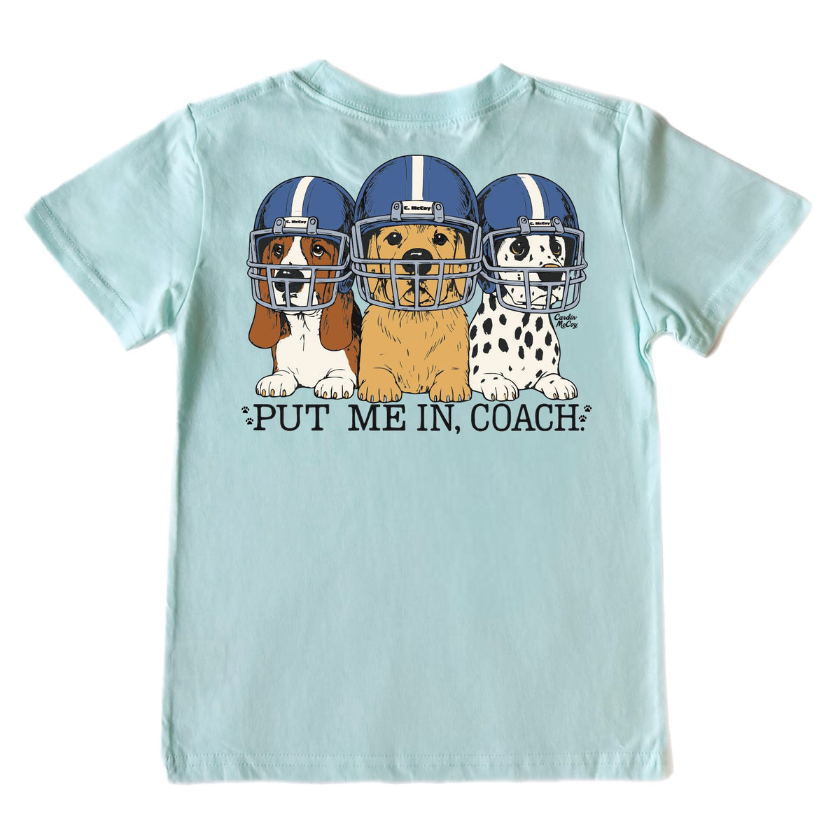 Boys' Put Me In Coach Short-Sleeve Tee Short Sleeve T-Shirt Cardin McCoy Blue Mint XXS (2/3) Pocket