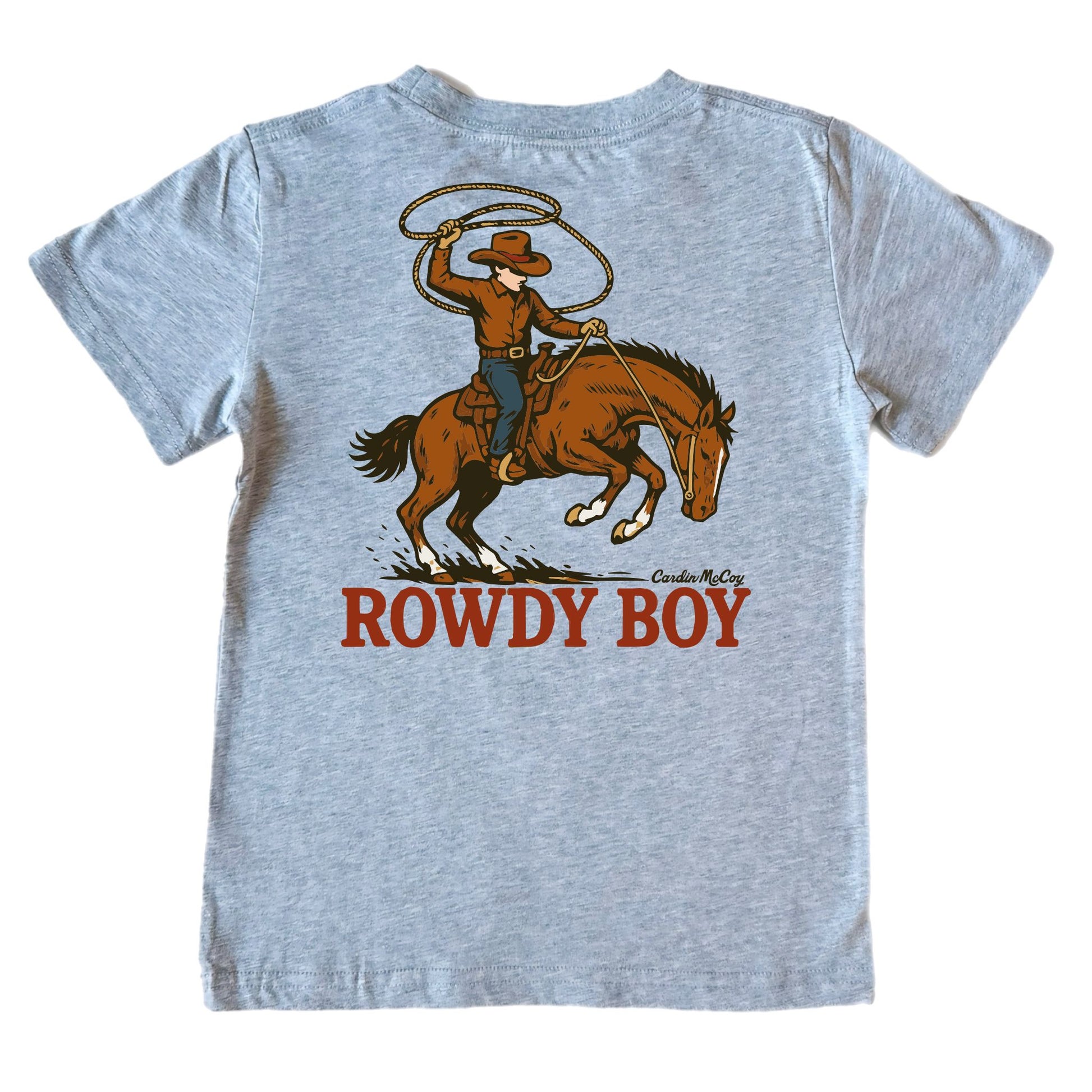 Boys' Rowdy Boy Short-Sleeve Tee Short Sleeve T-Shirt Cardin McCoy Heather Gray XXS (2/3) Pocket