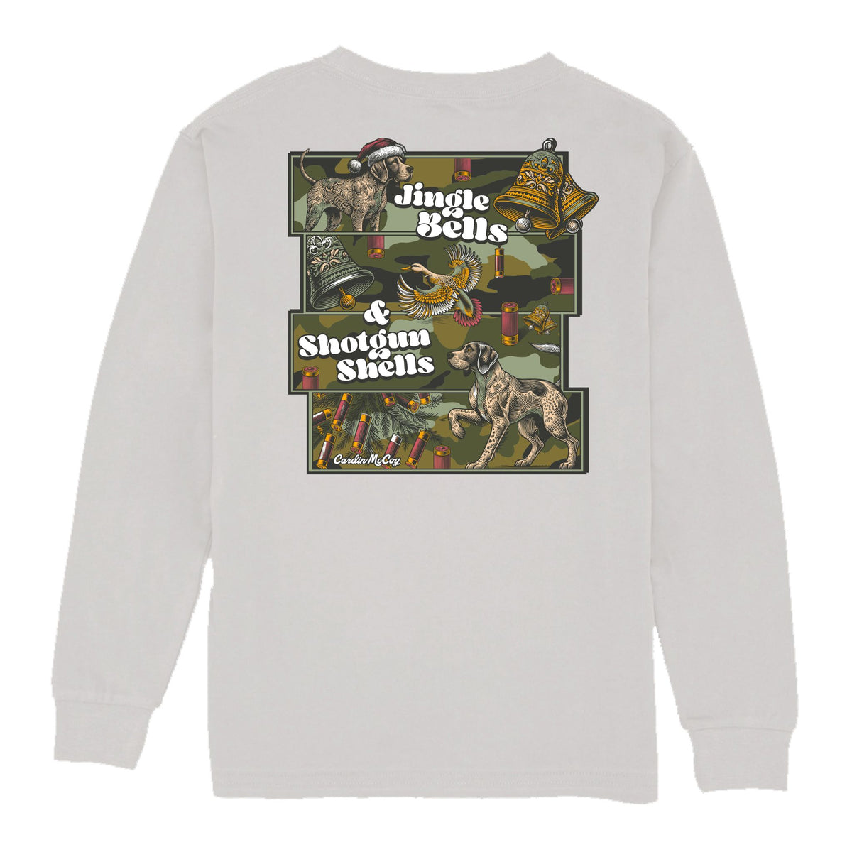 Boys' Shotgun Shells Long-Sleeve Tee Long Sleeve T-Shirt Cardin McCoy Ice Gray XXS (2/3) Pocket