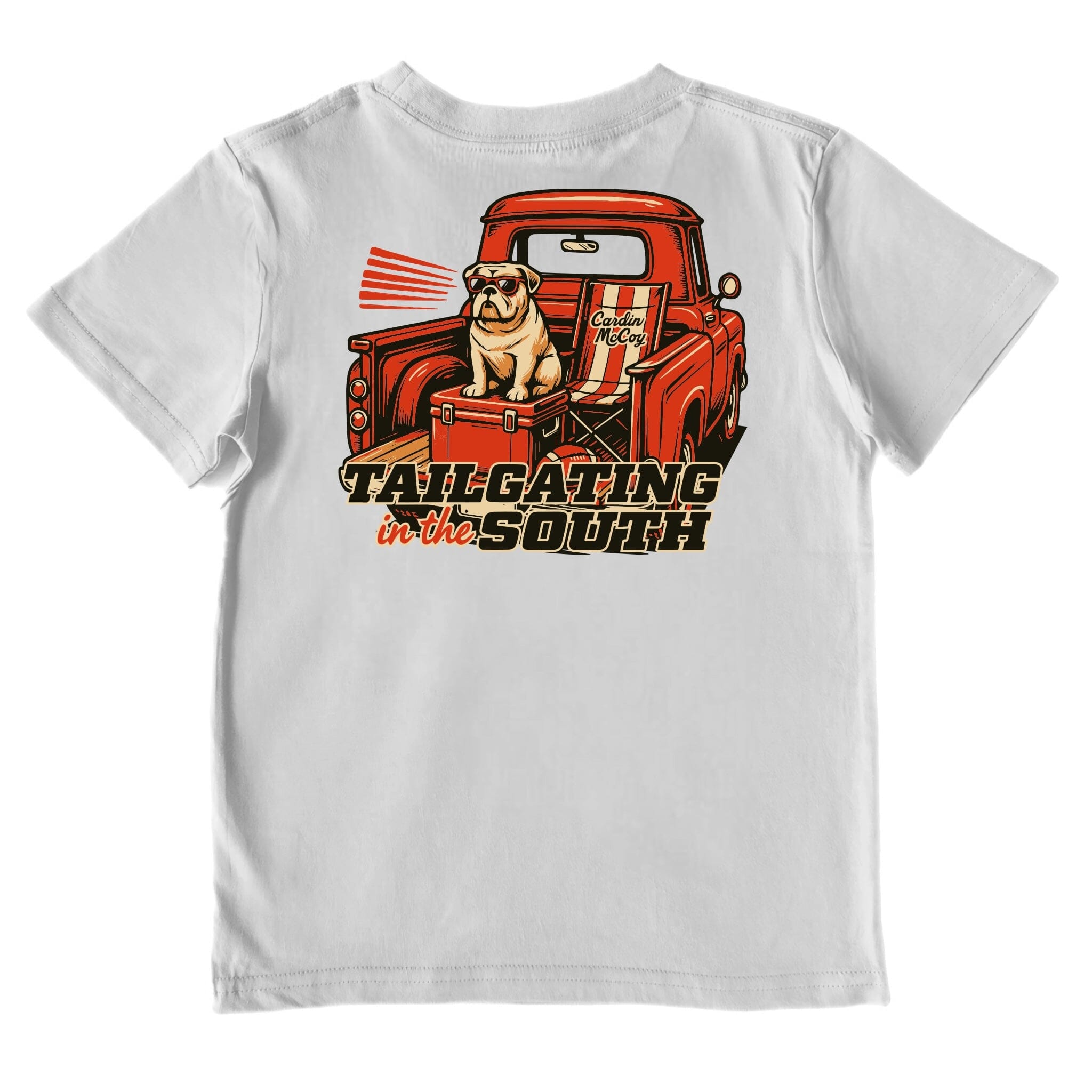 Boys' Tailgating In The South Short-Sleeve Performance Tee Short Sleeve T-Shirt Cardin McCoy Gray Mist XXS (2/3) Performance