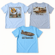 Hunting & Fishing — all three included tees