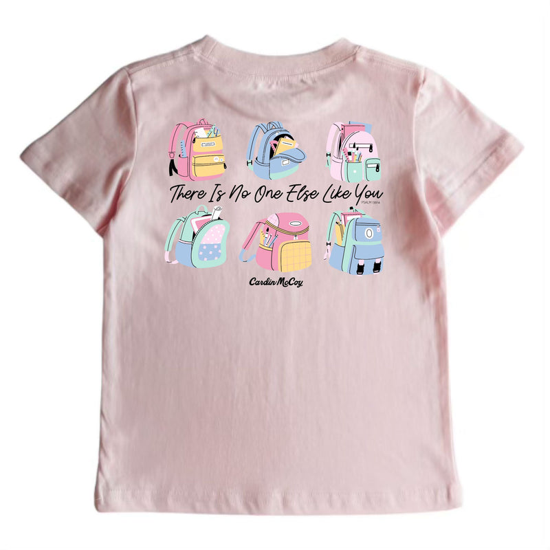 Girls' Backpacks Short-Sleeve Tee Short Sleeve T-Shirt Cardin McCoy Light Pink XS (4/5) Pocket