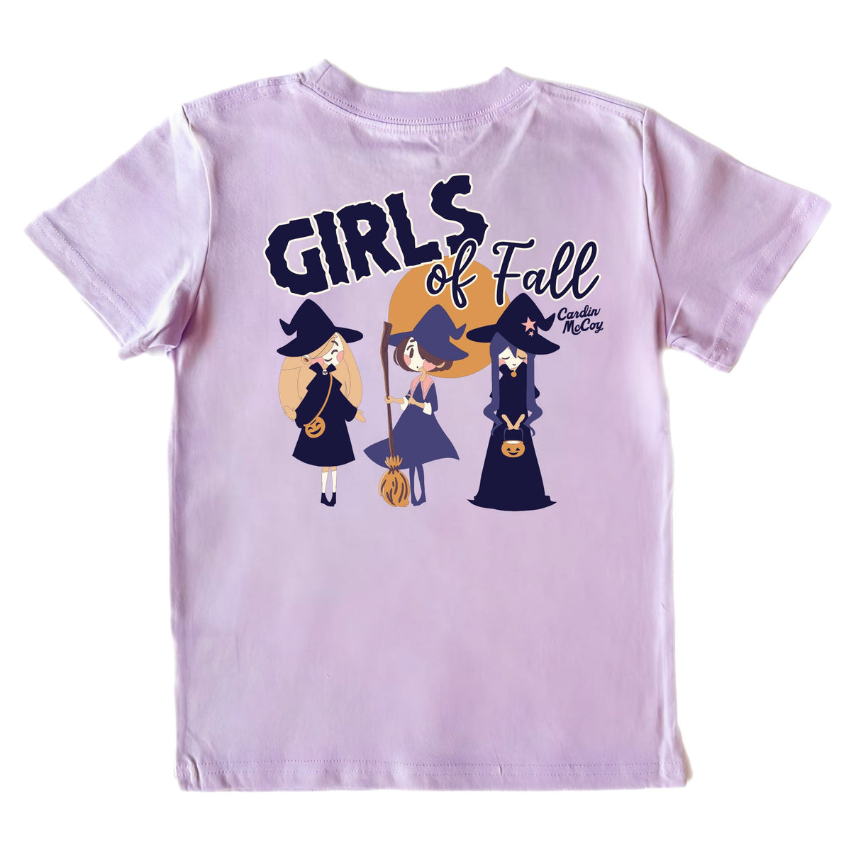 Girls' Girls Of Fall Short-Sleeve Tee Short Sleeve T-Shirt Cardin McCoy Lavender XXS (2/3) Pocket