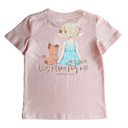 Girls' He's Got Big Plans Short-Sleeve Tee Short Sleeve T-Shirt Cardin McCoy Light Pink XXS (2/3) Pocket