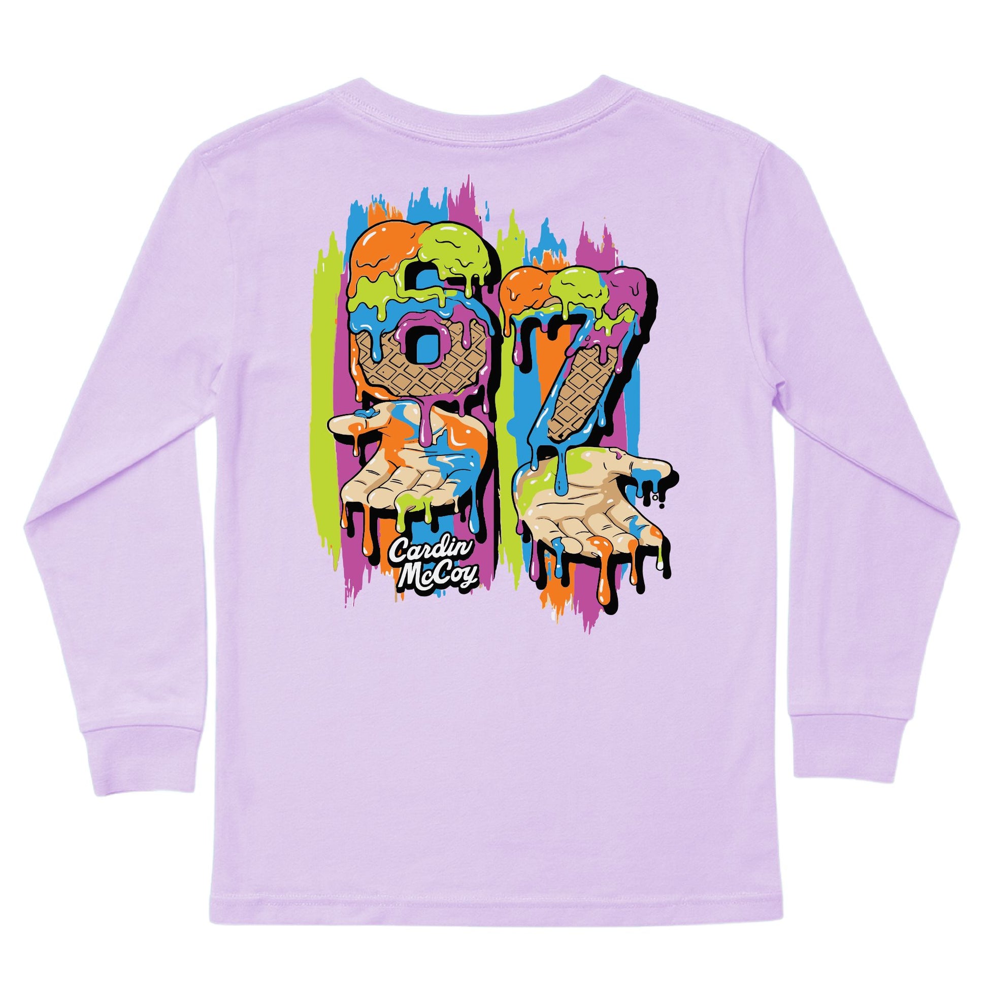 Kids' 6/7 Hands Boys Long-Sleeve Tee Long Sleeve T-Shirt Cardin McCoy Lavender XXS (2/3) Pocket