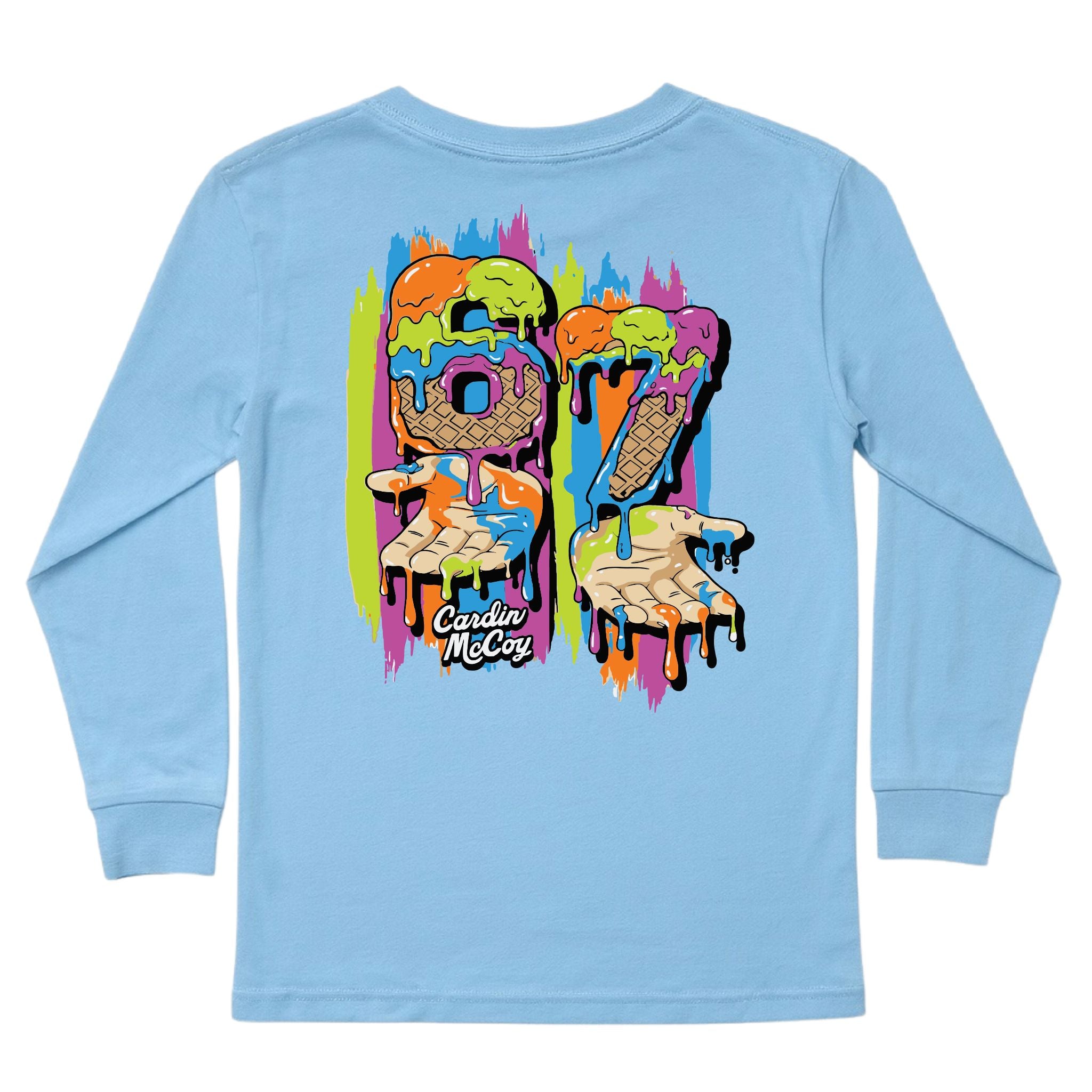 Kids' 6/7 Hands Boys Long-Sleeve Tee Long Sleeve T-Shirt Cardin McCoy Light Blue XXS (2/3) Pocket