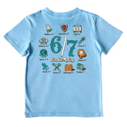 Kids' 6/7 Short-Sleeve Tee Short Sleeve T-Shirt Cardin McCoy Light Blue XXS (2/3) Pocket