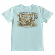 Kids' A Friend Loves Short-Sleeve Tee Short Sleeve T-Shirt Cardin McCoy Blue Mint XXS (2/3) Pocket