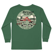 Kids' All The Time Long-Sleeve Tee Long Sleeve T-Shirt Cardin McCoy Dark Olive XXS (2/3) Pocket